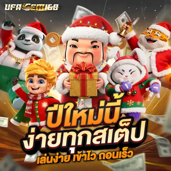 UFAGEM168 ปีใหม่นี้ ง่ายทุกสเต็ป เล่นง่าย เข้าไว ถอนเร็ว